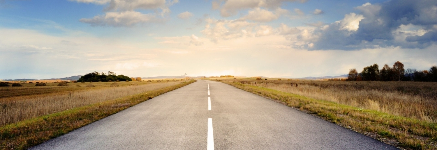 Road and Clouds